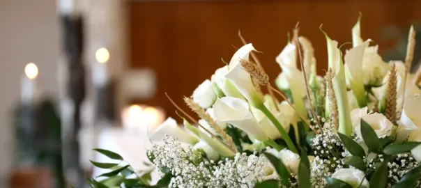 blommor städ av dödsbon